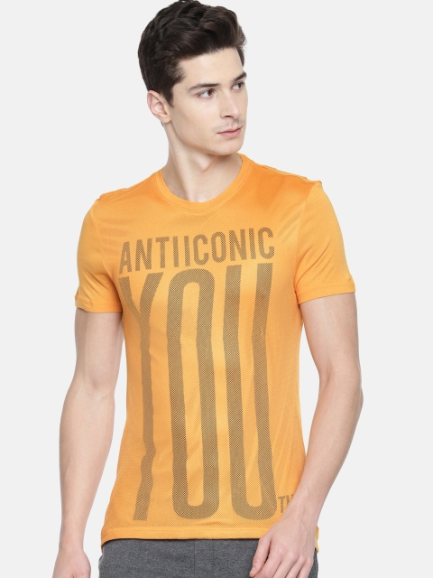 

Jack & Jones Men Yellow Printed Round Neck T-shirt