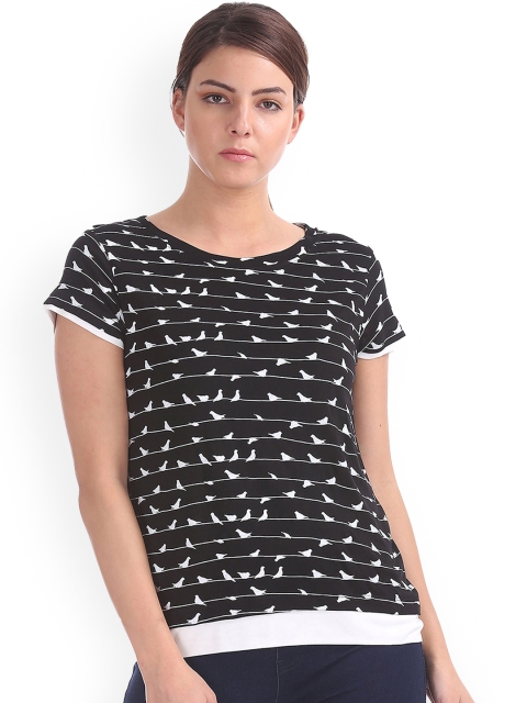 

Sugr Women Black Printed Top