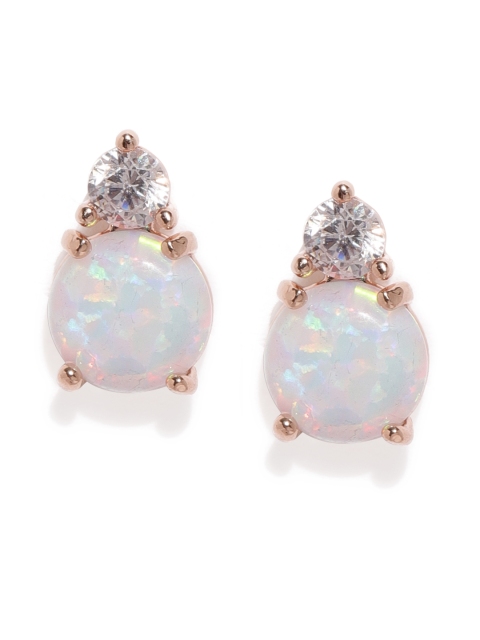 

Accessorize Rose Gold Plated Geometric Studs