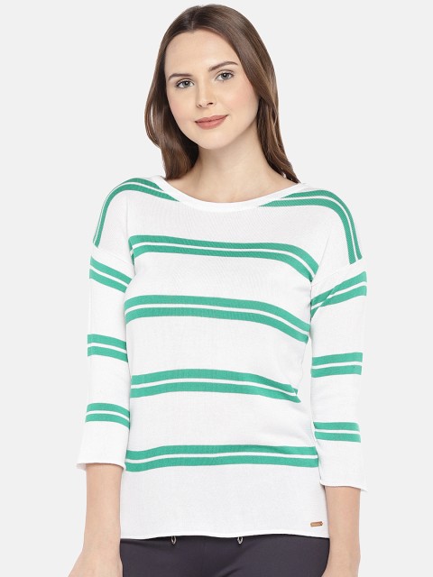 

Manola Women White Striped Top