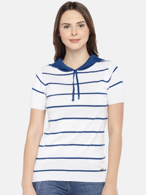 

Manola Women Blue Striped Top