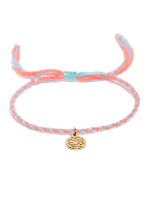 

Accessorize Women Peach-Coloured and Blue Charm Anklet