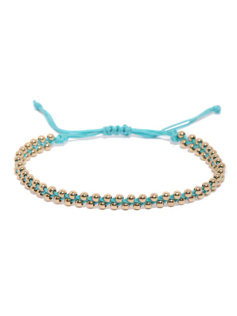 

Accessorize Women Turquoise Blue & Gold-Toned Anklet