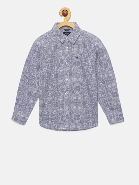 

Allen Solly Junior Boys Grey Regular Fit Self Design Casual Shirt