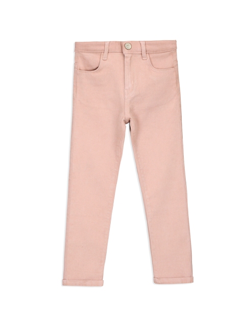 

Cherry Crumble Unisex Pink Solid Straight-Fit Chino Pants