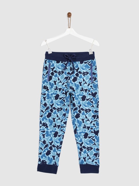 

YK Boys Blue Printed Joggers