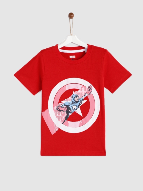 

YK Minion Boys Red Printed Round Neck T-shirt