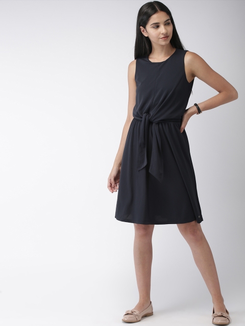 

Tommy Hilfiger Women Navy Blue Solid A-line Dress