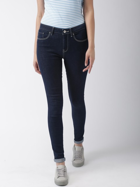 

Tommy Hilfiger Women Blue Skinny Fit Mid-Rise Clean Look Stretchable Como Jegging Jeans