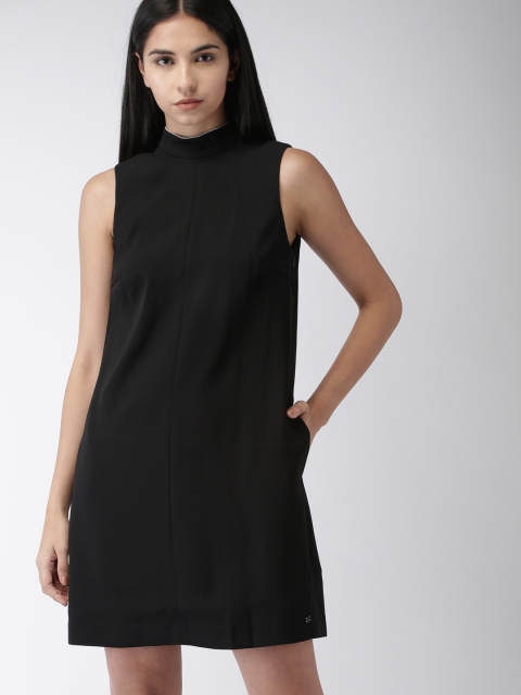 

Tommy Hilfiger Women Black Solid A-Line Dress