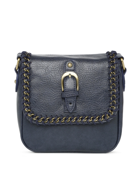 

Lino Perros Blue Solid Sling Bag