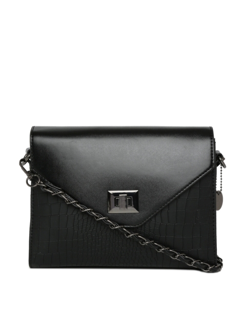 

Lino Perros Black Textured Sling Bag