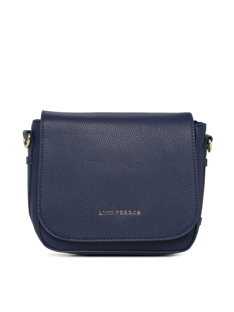 

Lino Perros Blue Solid Sling Bag