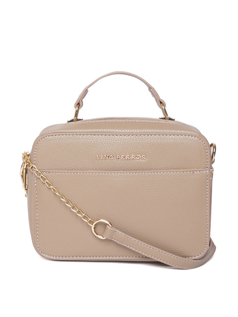 

Lino Perros Beige Solid Sling Bag