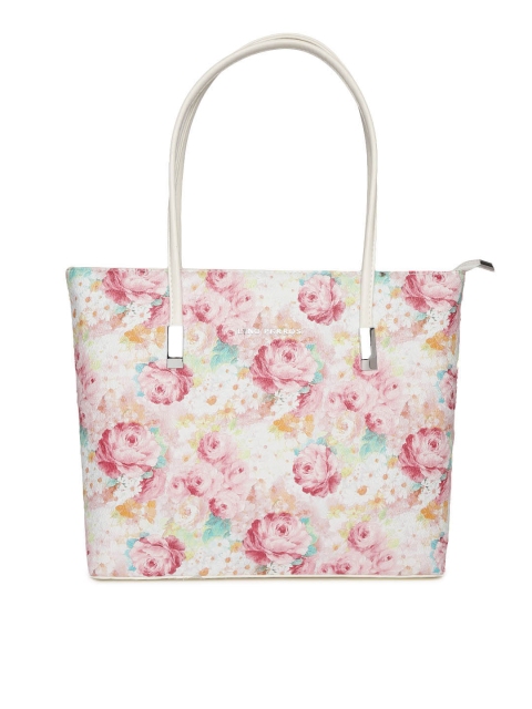 

Lino Perros Pink & Off-White Printed Shoulder Bag