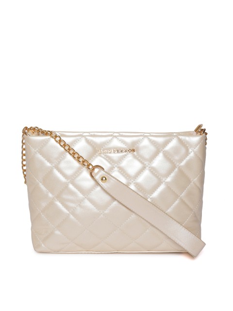 

Lino Perros Cream-Coloured Quilted Sling Bag