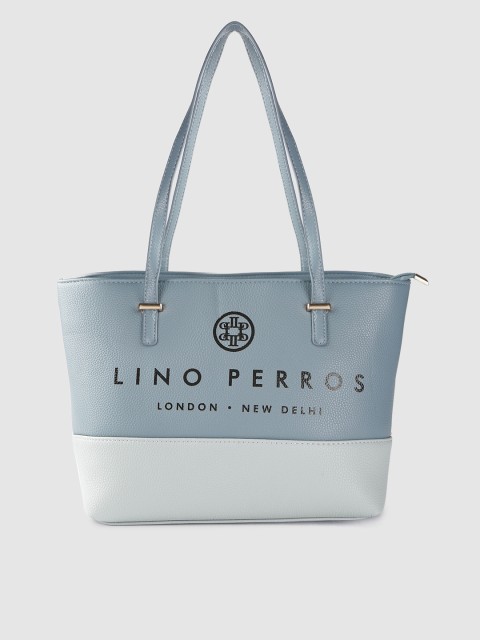 

Lino Perros Women Blue & Grey Coloublocked Shoulder Bag