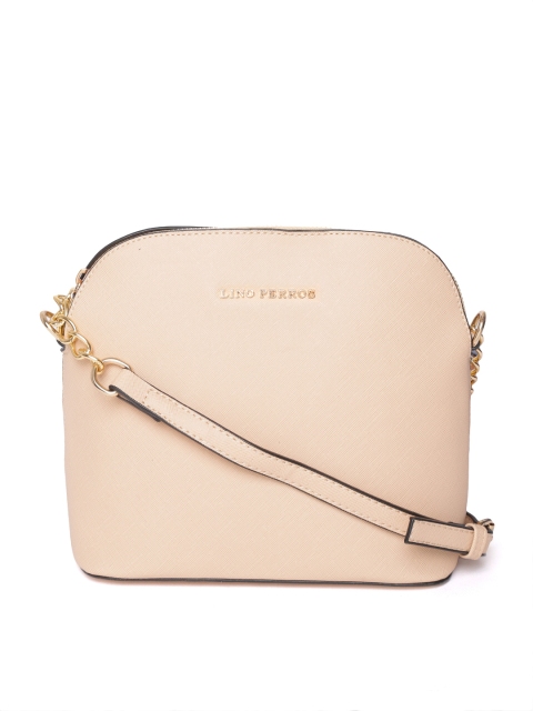 

Lino Perros Beige Solid Sling Bag