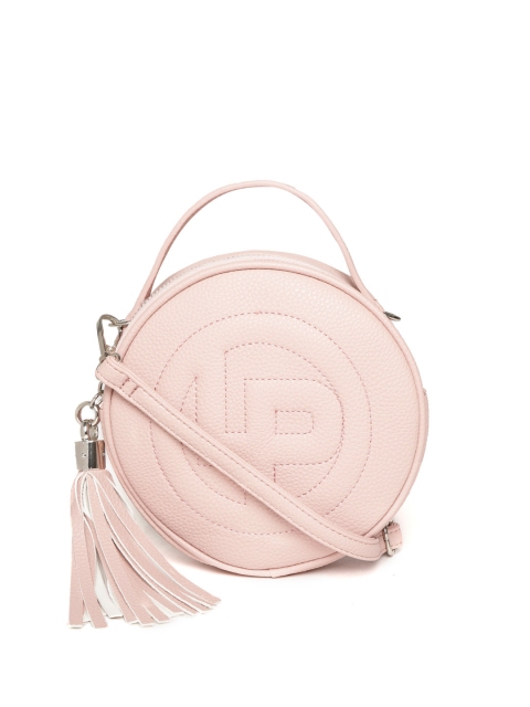 

Lino Perros Pink Solid Sling Bag with Quilted Detail