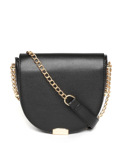 

Lino Perros Black Solid Sling Bag