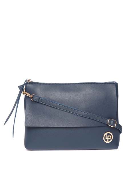 

Lino Perros Navy Blue Solid Sling Bag
