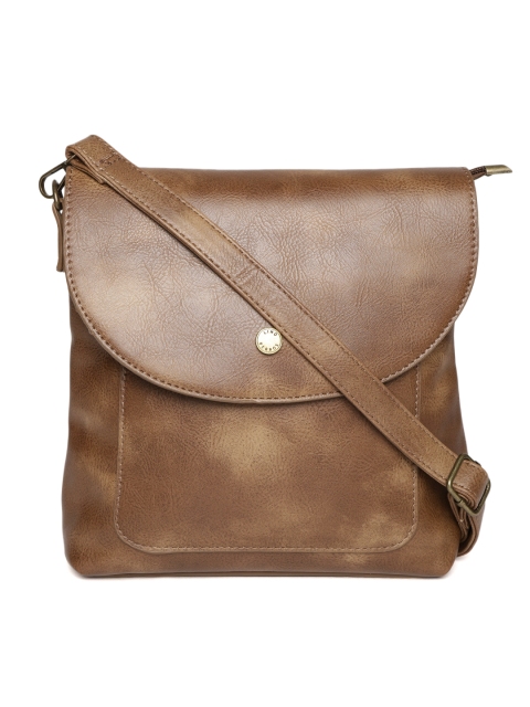 

Lino Perros Brown Solid Sling Bag