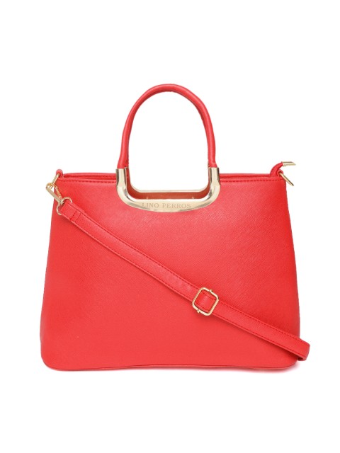 

Lino Perros Red Solid Handheld Bag