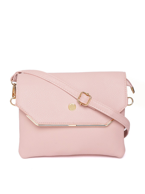 

Lino Perros Pink Solid Sling Bag