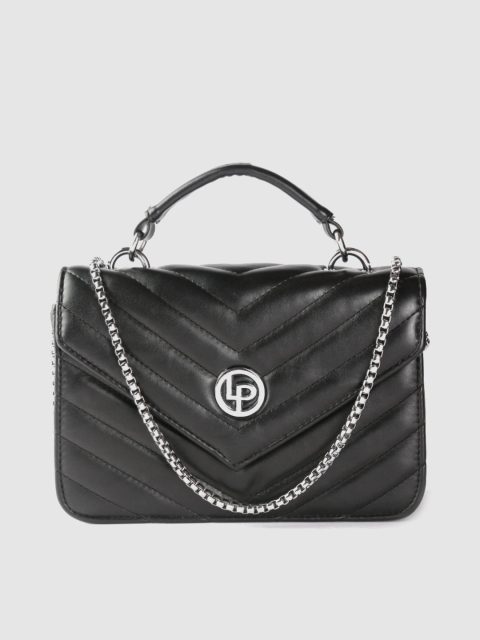 

Lino Perros Black Quilted Satchel Bag