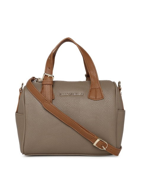 

Lino Perros Brown Textured Handheld Bag