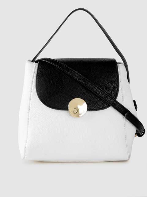 

Lino Perros White & Black Colourblocked Satchel Bag
