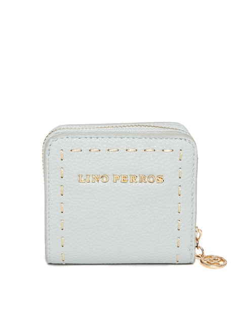 

Lino Perros Women Blue Solid Zip Around Wallet