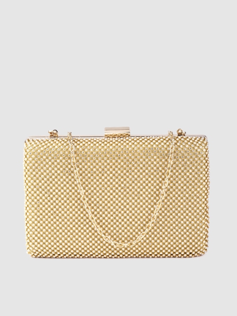 

Lino Perros Gold-Toned Stone-Studded Box Clutch