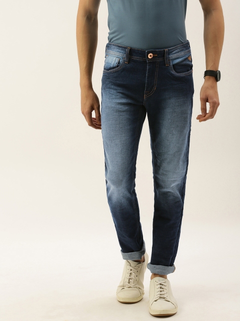

Flying Machine Men Blue Michael Slim Tapered Fit Mid-Rise Clean Look Stretchable Jeans