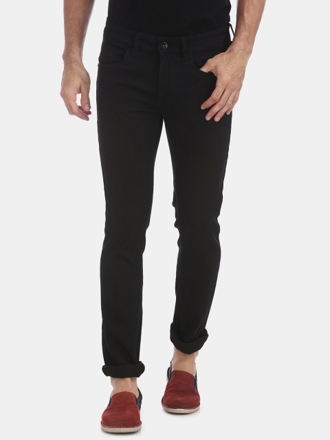 

Flying Machine Men Blue Skinny Fit Mid-Rise Low Distress Stretchable Jeans