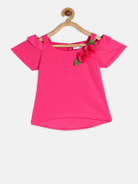 

Peppermint Girls Pink Solid Top