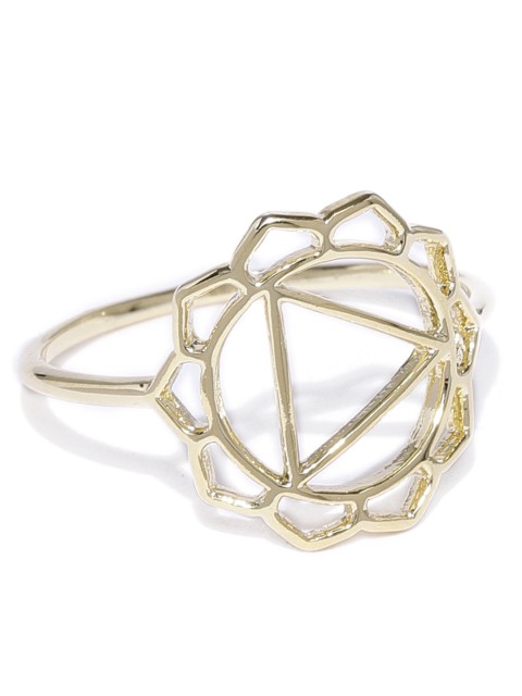 

Accessorize Women Gold-Plated Geometric Finger Ring