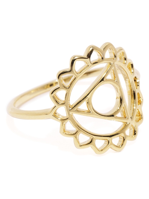 

Accessorize Women Gold-Plated Geometric Finger Ring