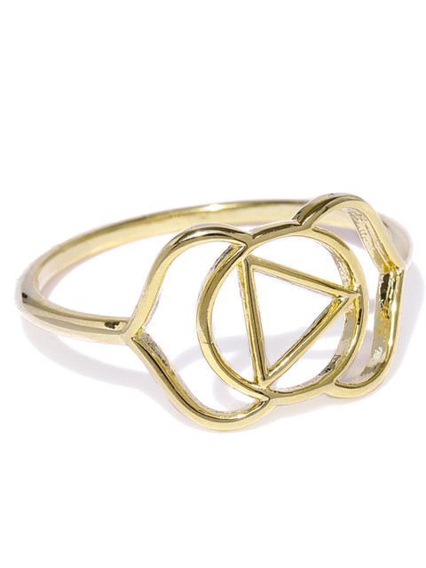 

Accessorize Women Gold-Plated Geometric Finger Ring