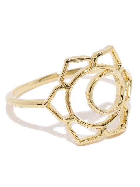 

Accessorize Women Gold-Plated Floral Shaped Finger Ring