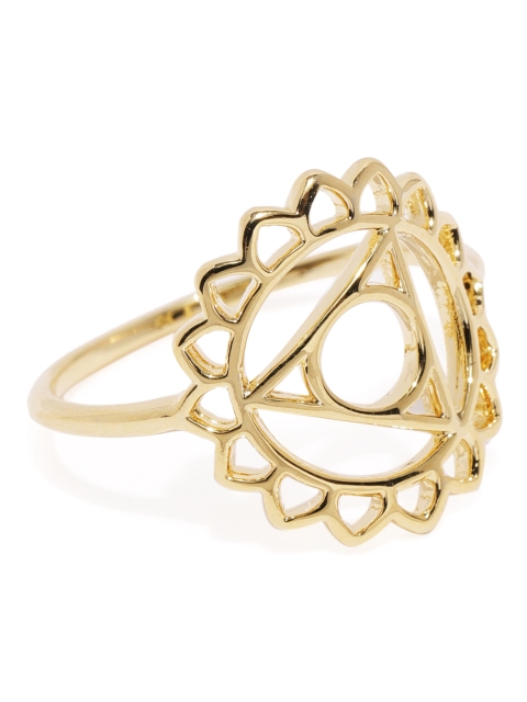 

Accessorize Women Gold-Plated Geometric Finger Ring