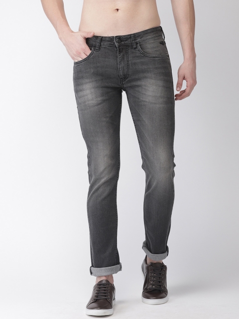 

Flying Machine Men Black Michael Slim Tapered Fit Mid-Rise Clean Look Stretchable Jeans