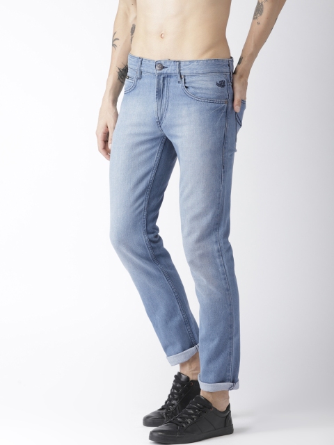 

Flying Machine Men Blue Prince Slim Fit Mid-Rise Clean Look Non-Stretchable Jeans