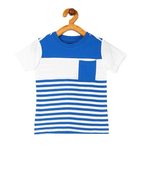

Cherokee Boys Blue Striped Round Neck T-shirt