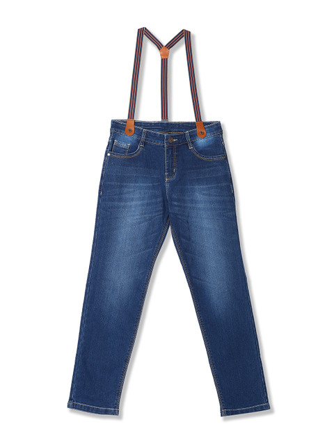 

Cherokee Boys Blue Slim Fit Mid-Rise Clean Look Stretchable Jeans