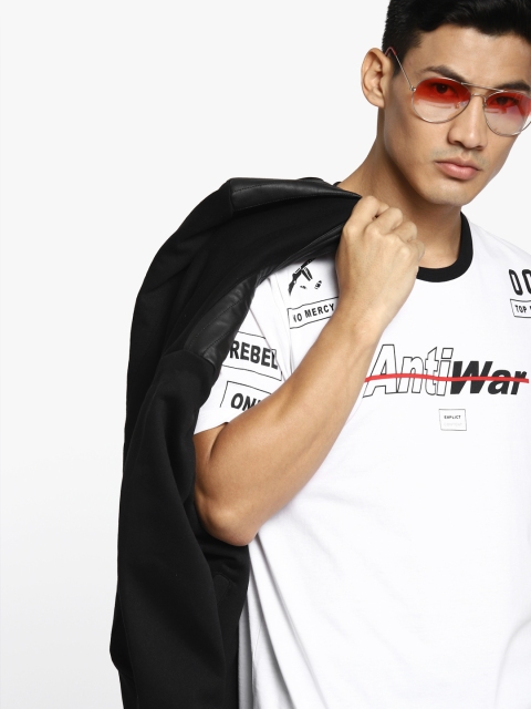 

Kook N Keech Men White Printed Round Neck T-shirt
