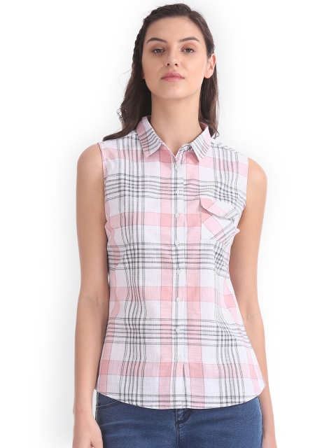 

Cherokee Women Multicoloured Regular Fit Checked Casual Shirt, Multi