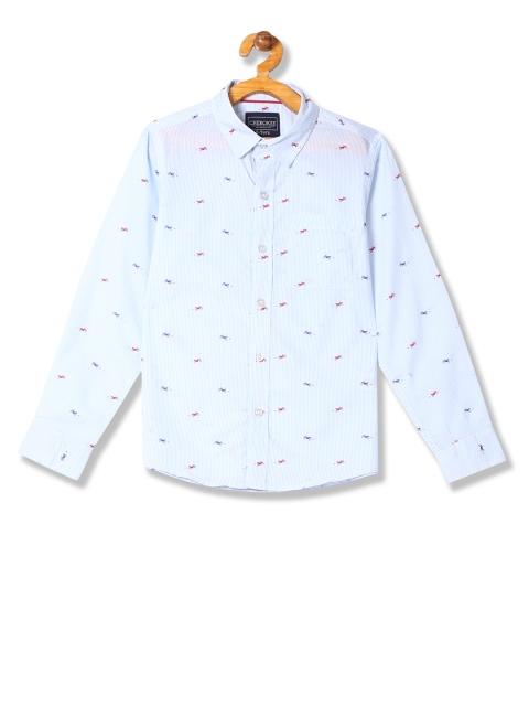 

Cherokee Boys Blue Regular Fit Printed Casual Shirt