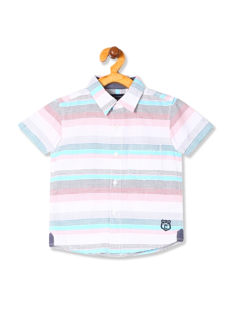

Cherokee Boys Multicoloured Regular Fit Striped Casual Shirt, Multi