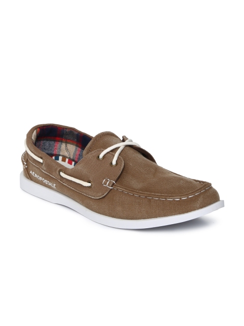 

Aeropostale Men Brown Hobuck Boat Shoes